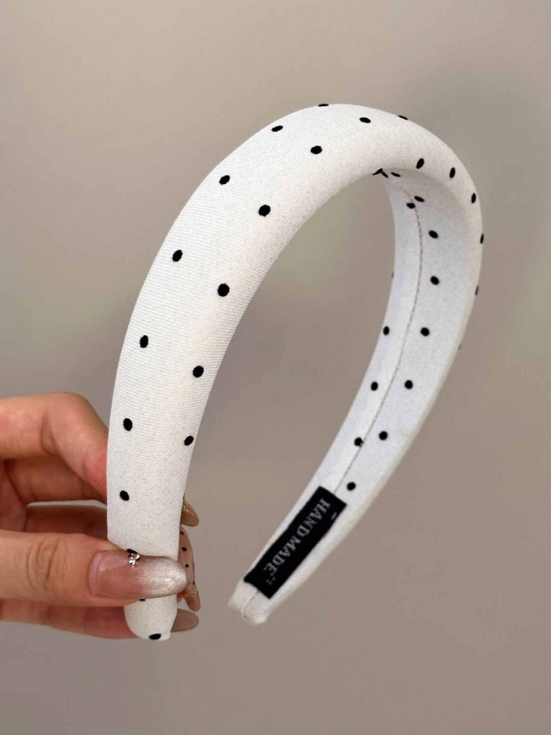 PREORDER Polka Dot Polyester Wide Headband