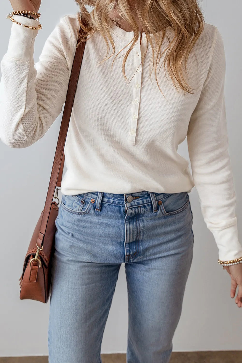 PREORDER Half Button Long Sleeve Top 2/9