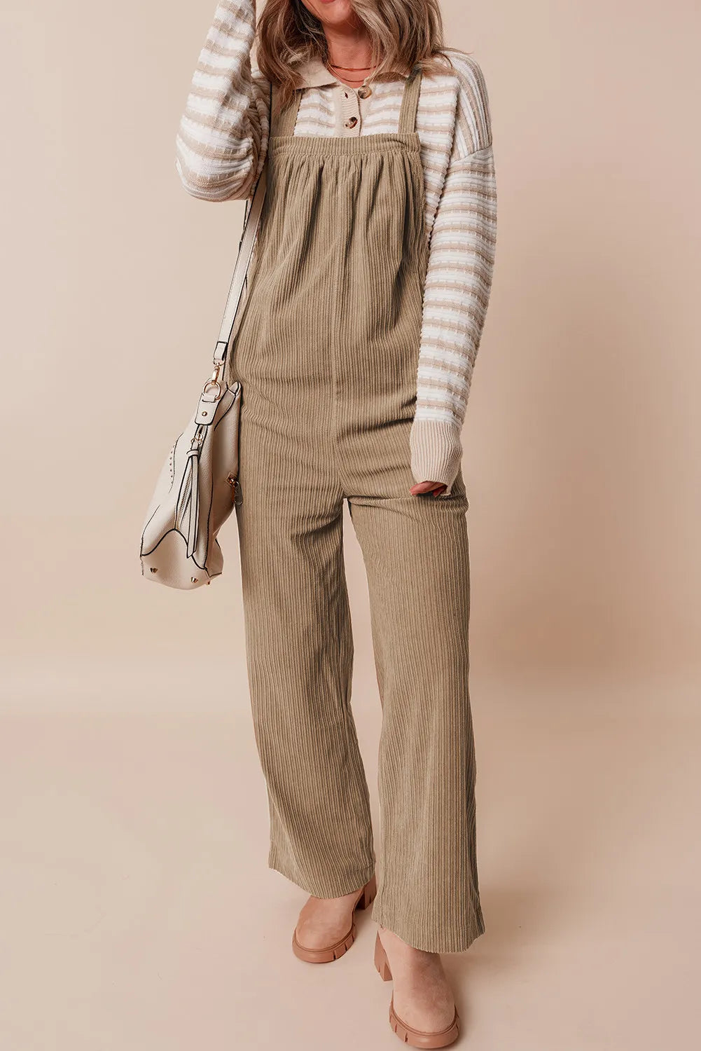 PREORDER Square Neck Wide Strap Overalls 2/9
