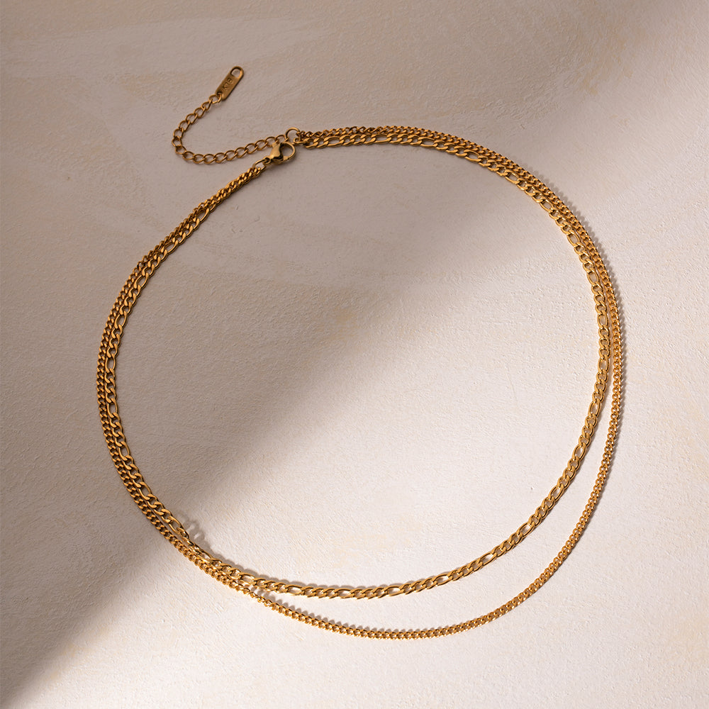 PREORDER Stainless Steel Double-Layered Necklace