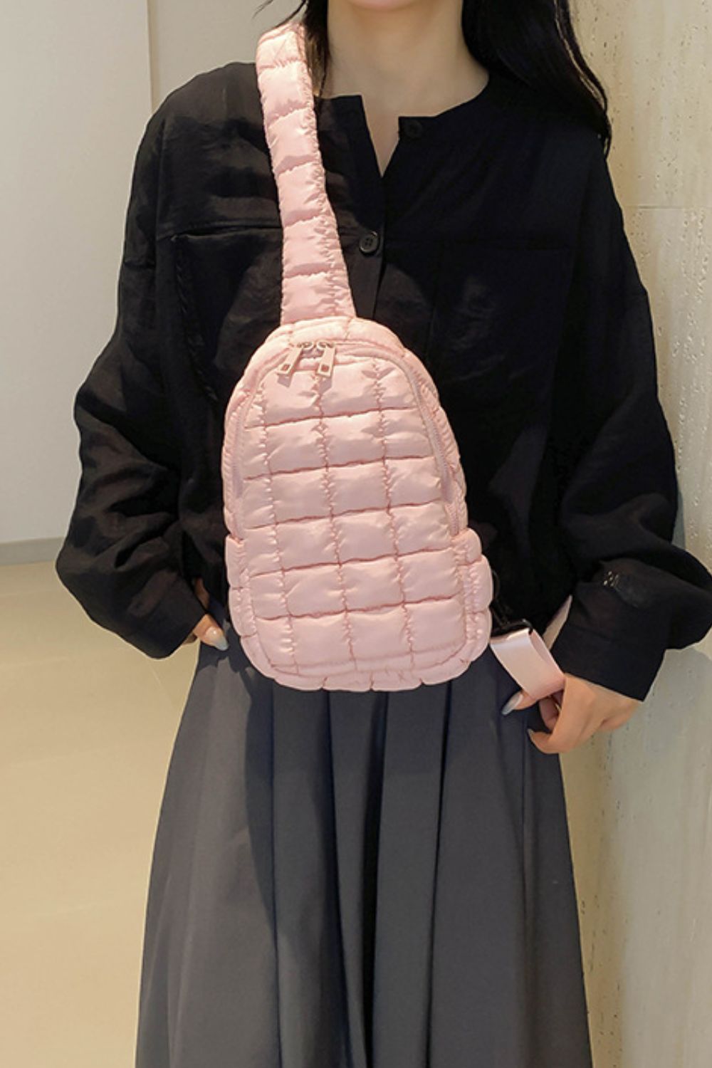 PREORDER Quilted Nylon Crossbody Bag