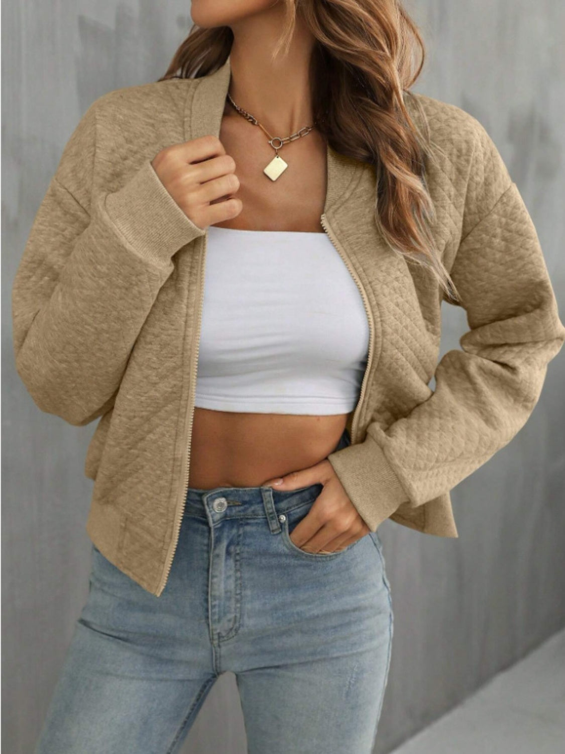 PREORDER Zip Up Long Sleeve Jacket 2/9