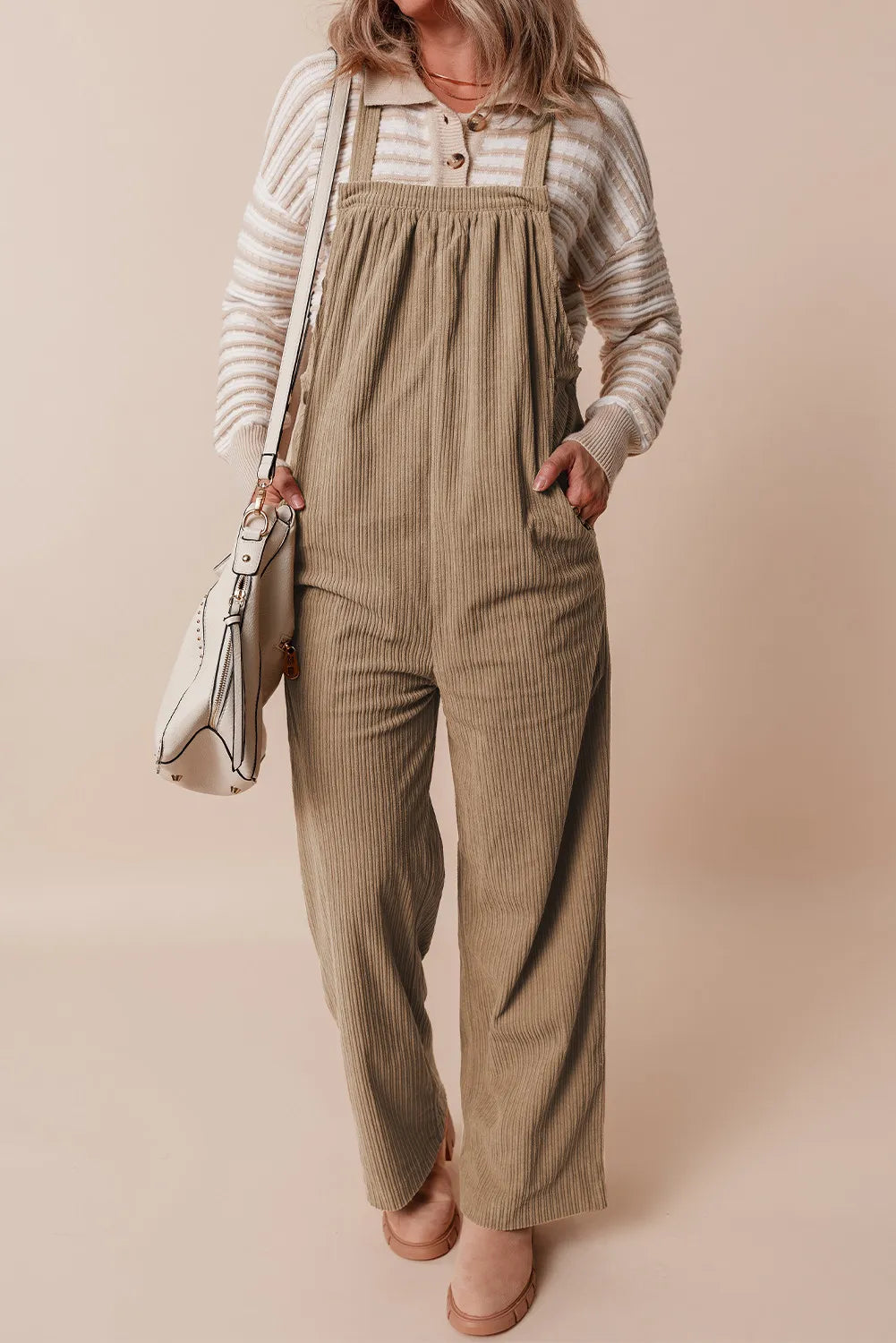 PREORDER Square Neck Wide Strap Overalls 2/9