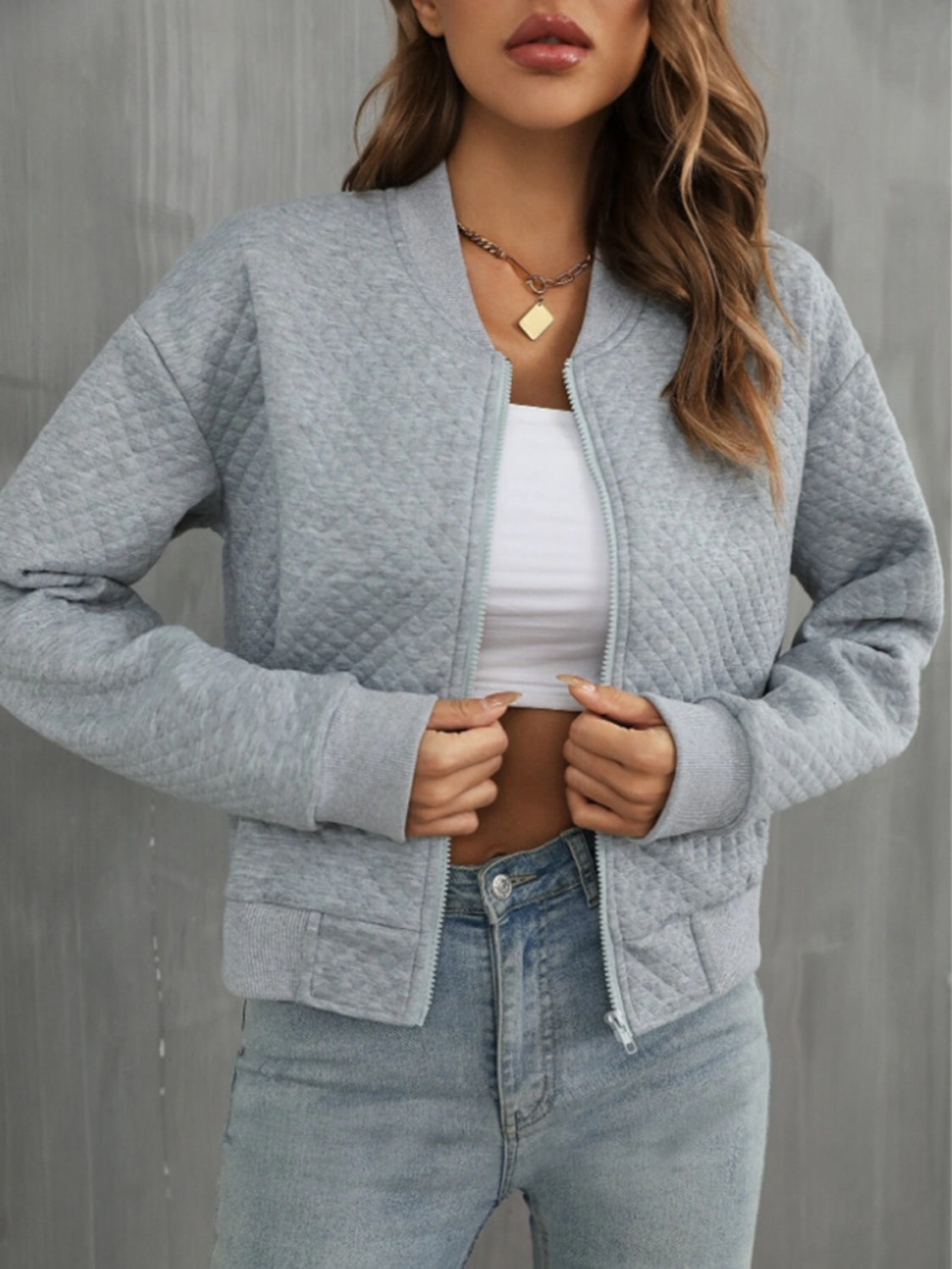 PREORDER Zip Up Long Sleeve Jacket 2/9