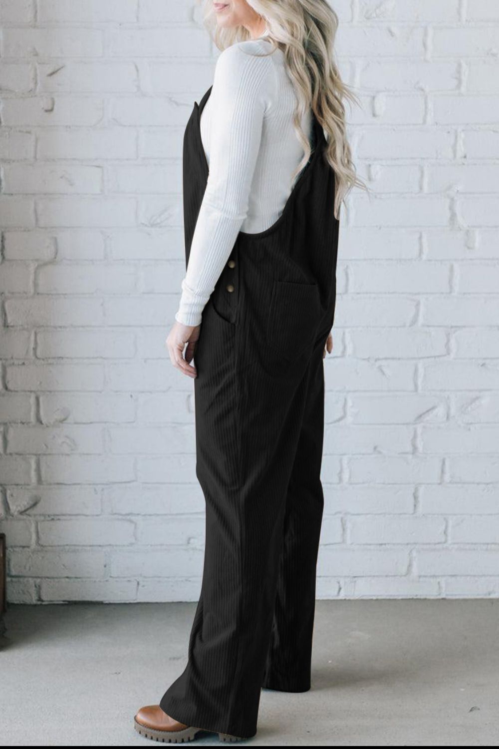 PREORDER Square Neck Wide Strap Overalls 2/9