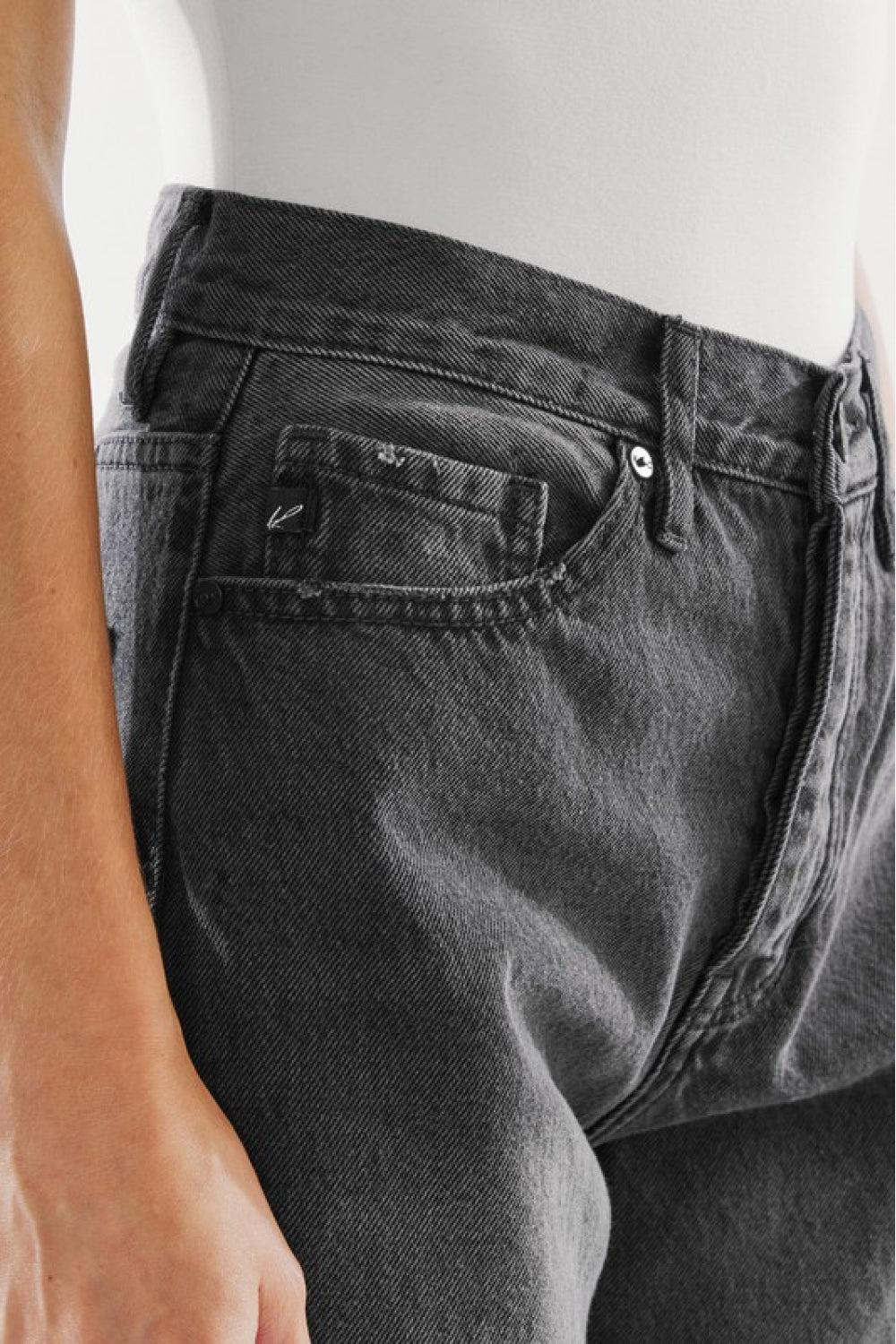 Kallie Kancan High Waist Distressed Knee Jeans- 1 size 9/28 left! FINAL SALE!