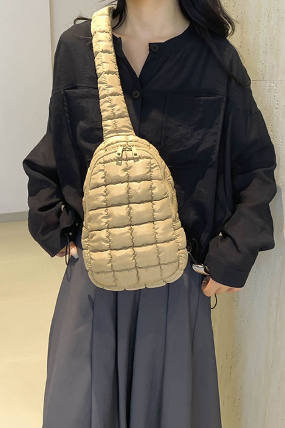 PREORDER Quilted Nylon Crossbody Bag