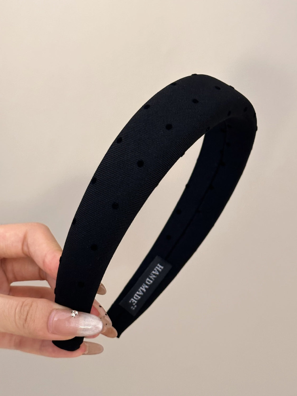 PREORDER Polka Dot Polyester Wide Headband