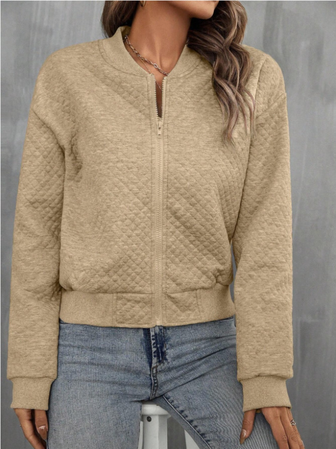 PREORDER Zip Up Long Sleeve Jacket 2/9
