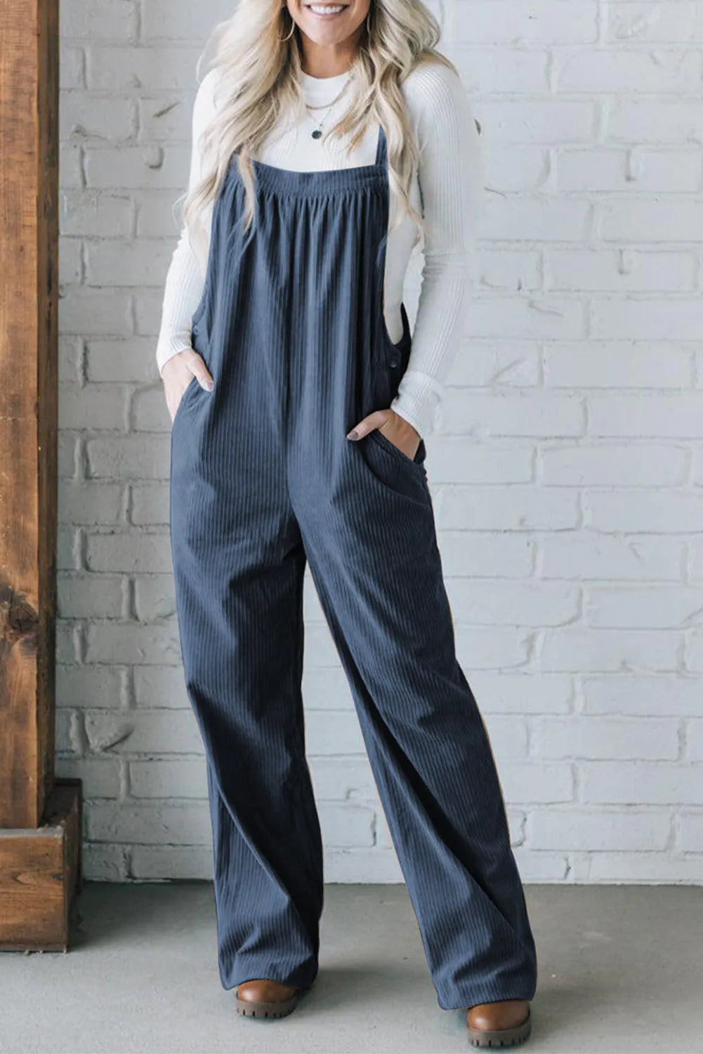 PREORDER Square Neck Wide Strap Overalls 2/9