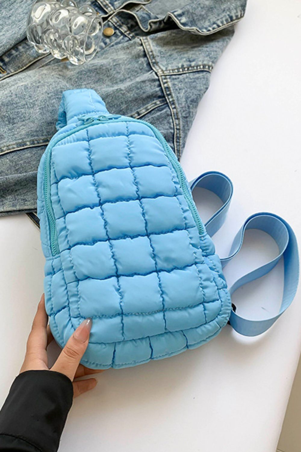 PREORDER Quilted Nylon Crossbody Bag