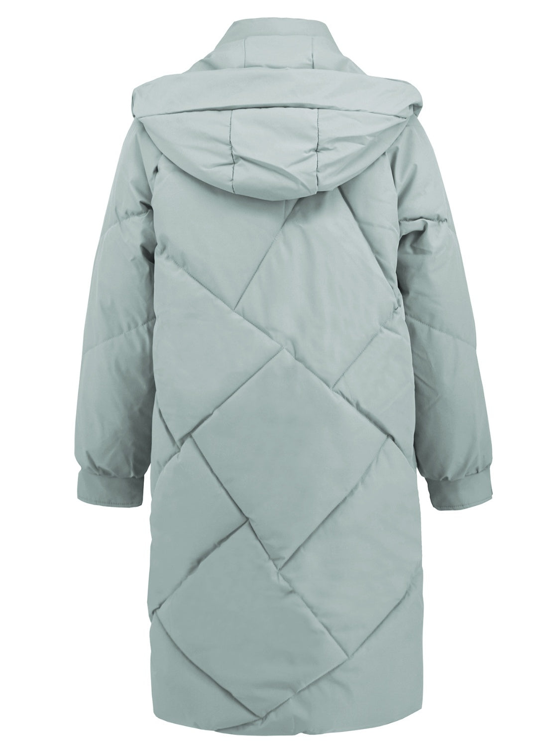 PREORDER Long Sleeve Longline Hooded Winter Coat with Pockets