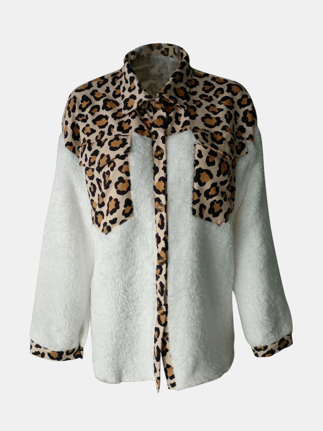 PREORDER Fuzzy Button Up Long Sleeve Jacket 2/9