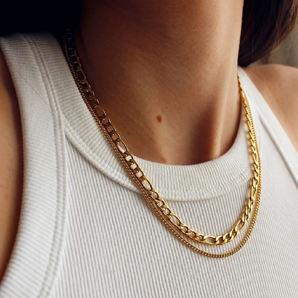 PREORDER Stainless Steel Double-Layered Necklace