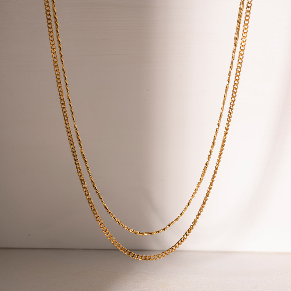 PREORDER Stainless Steel Double-Layered Necklace