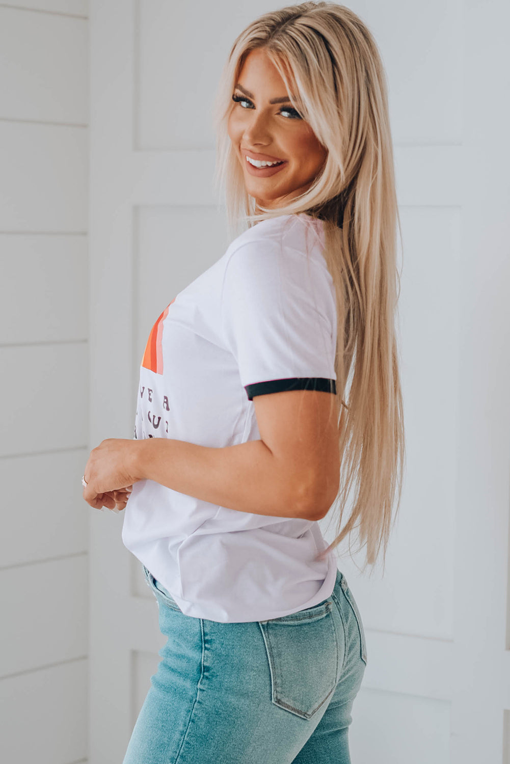 Heather Rainbow Graphic Short Sleeve Tee
