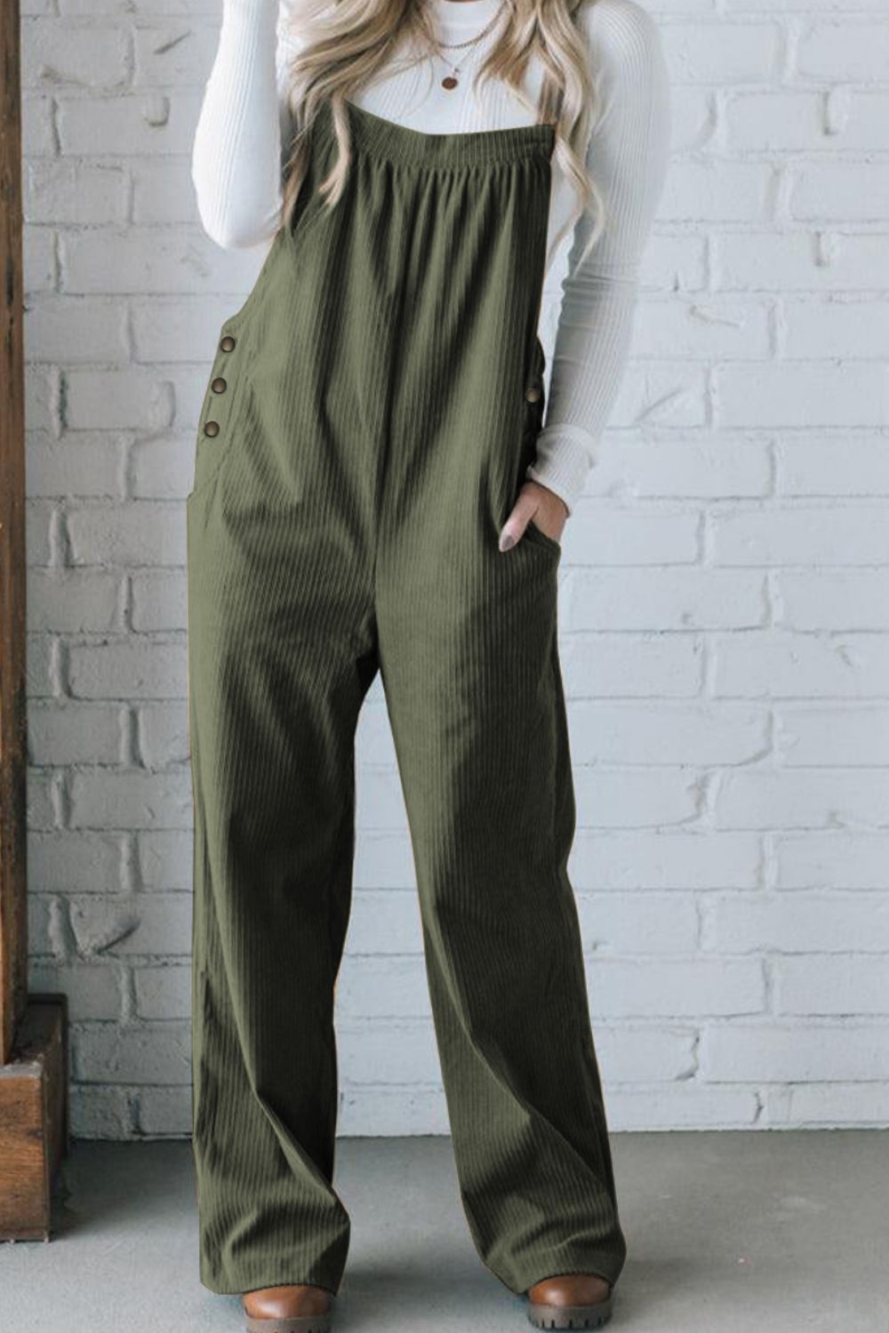 PREORDER Square Neck Wide Strap Overalls 2/9