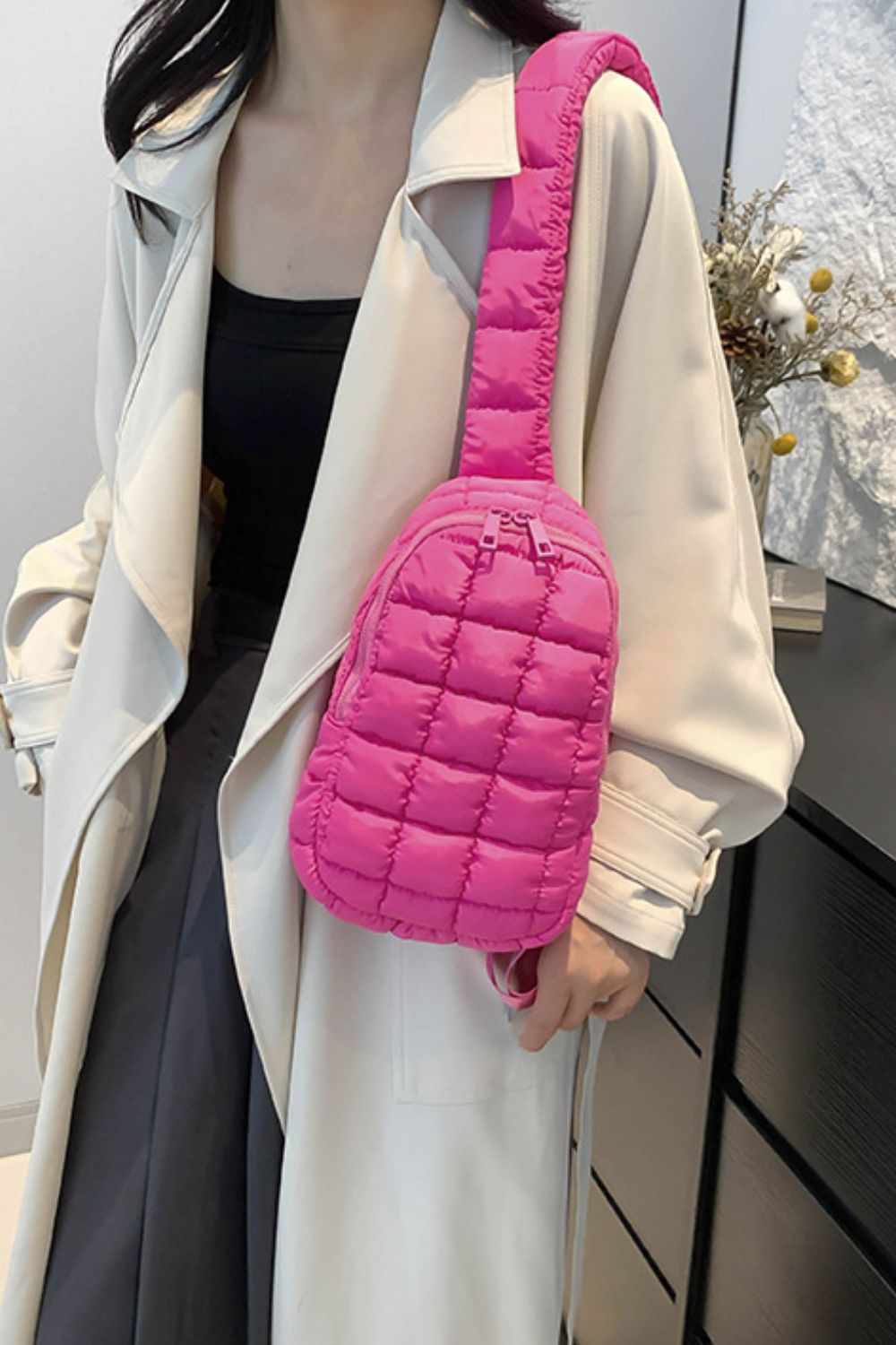 PREORDER Quilted Nylon Crossbody Bag