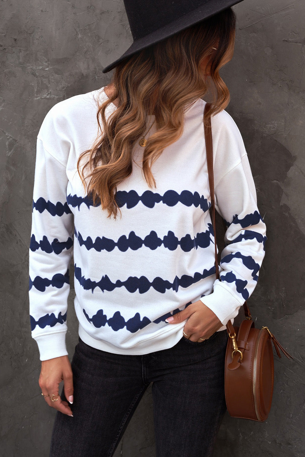 Talia Tie-Dye Drop Shoulder Sweatshirt- 1 size Large left! FINAL SALE!