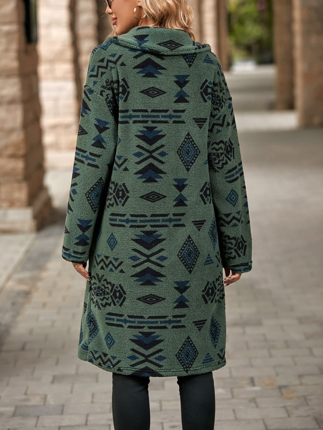 PREORDER Geometric Pocketed Dropped Shoulder Coat 2/9