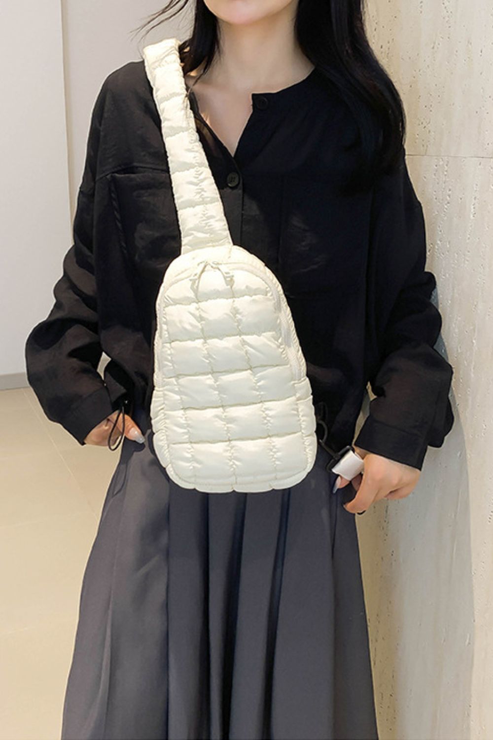 PREORDER Quilted Nylon Crossbody Bag