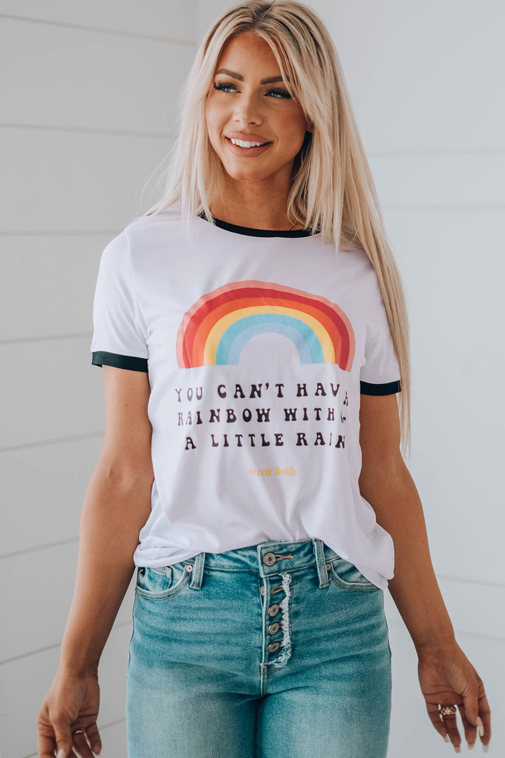 Heather Rainbow Graphic Short Sleeve Tee
