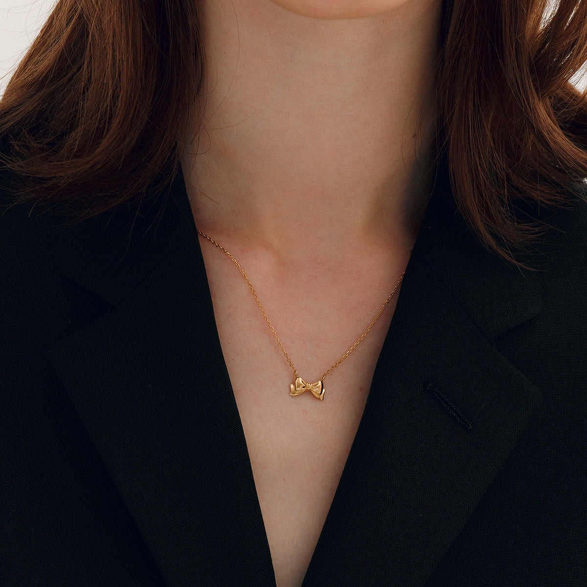 PREORDER: 18K Gold-Plated Stainless Steel Bow Necklace