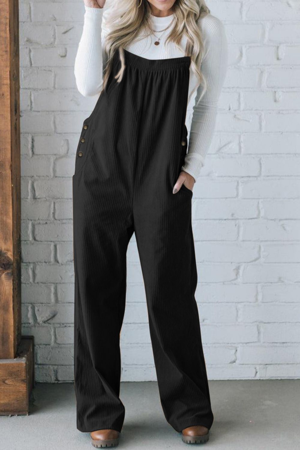 PREORDER Square Neck Wide Strap Overalls 2/9