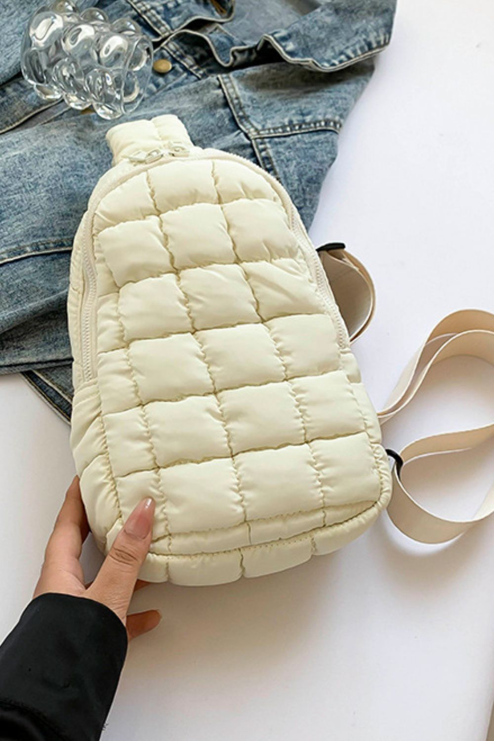 PREORDER Quilted Nylon Crossbody Bag