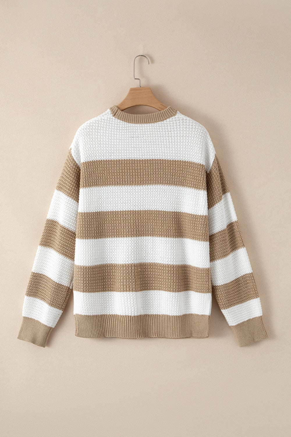 PREORDER Color Block Round Neck Sweater