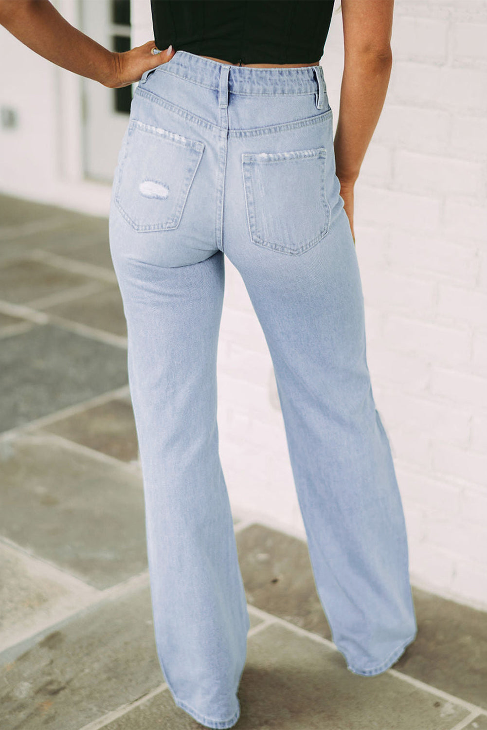 PREORDER Distressed High Waist Jeans