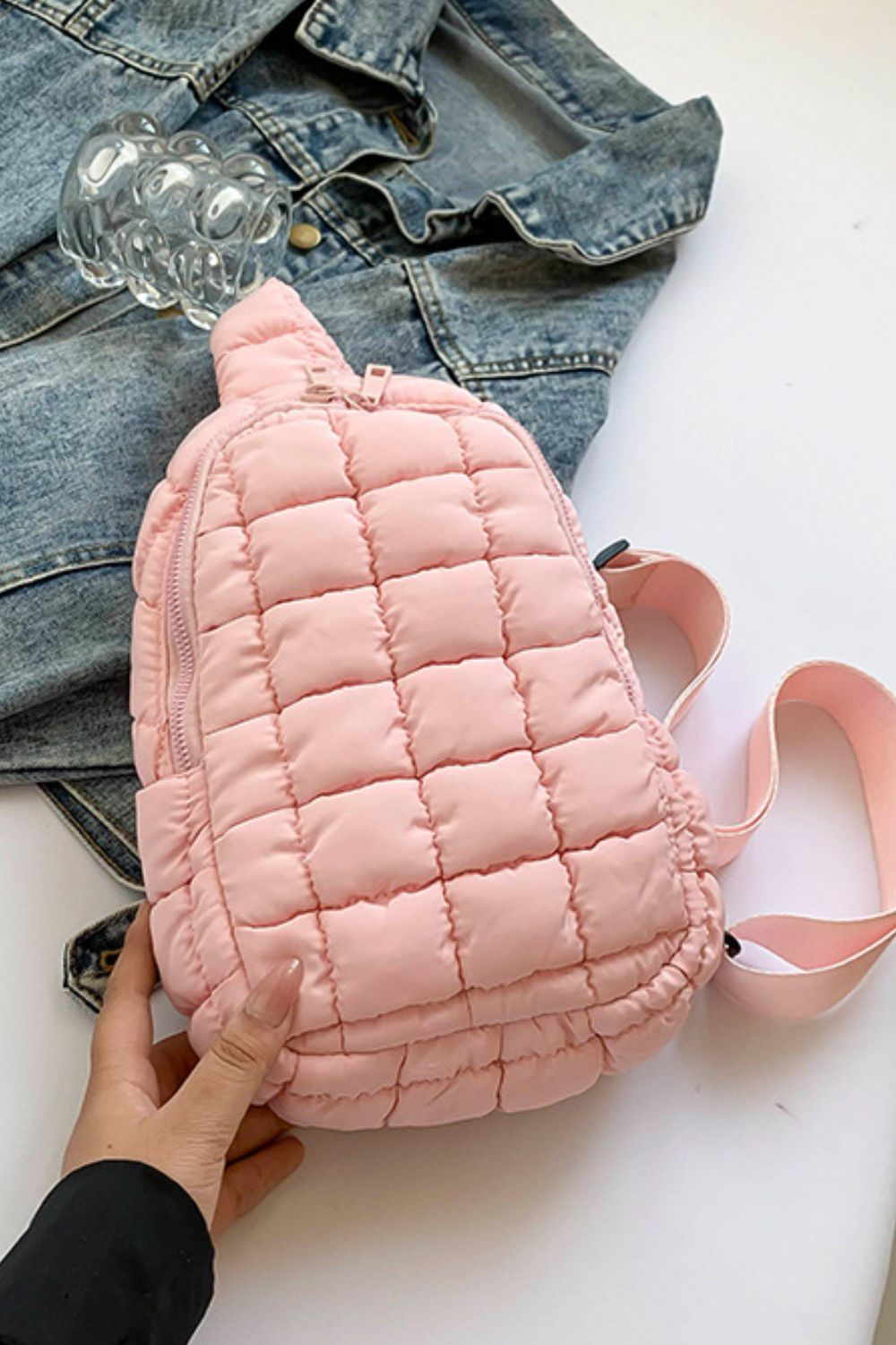 PREORDER Quilted Nylon Crossbody Bag
