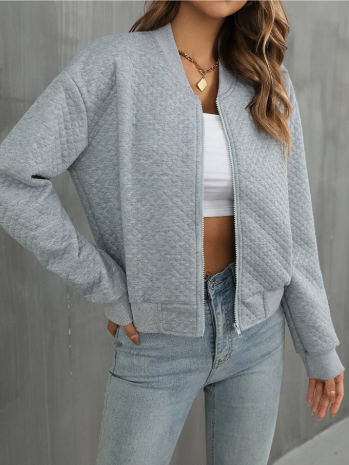 PREORDER Zip Up Long Sleeve Jacket 2/9