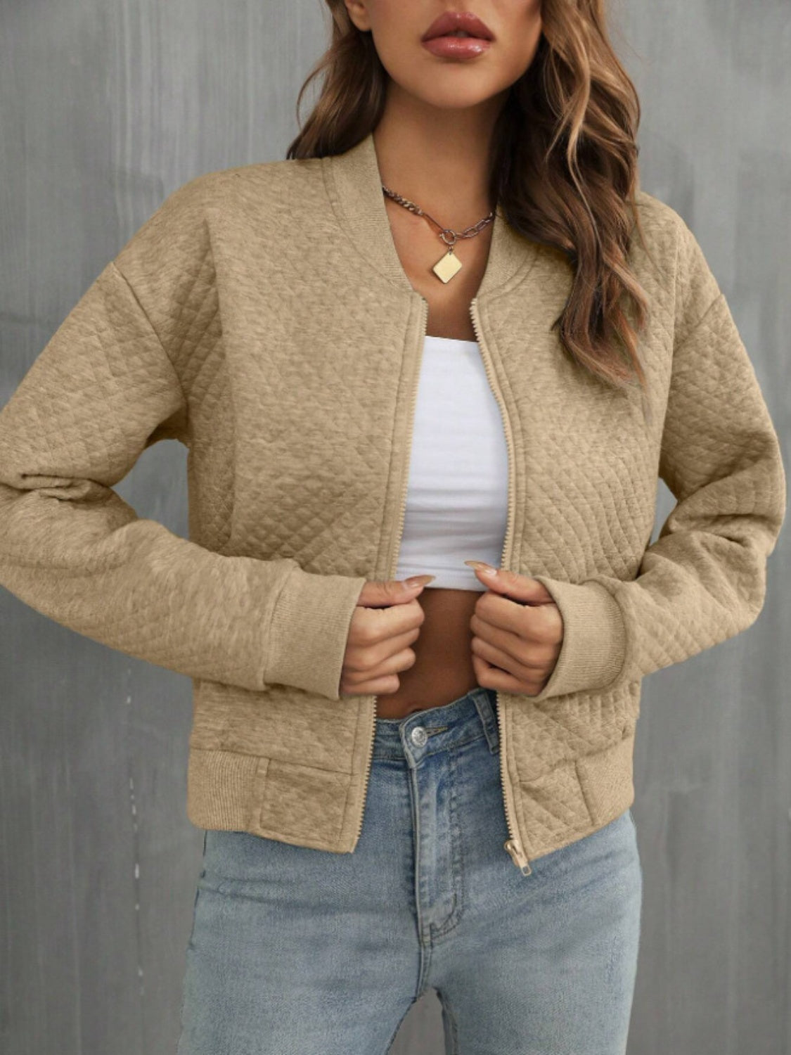 PREORDER Zip Up Long Sleeve Jacket 2/9
