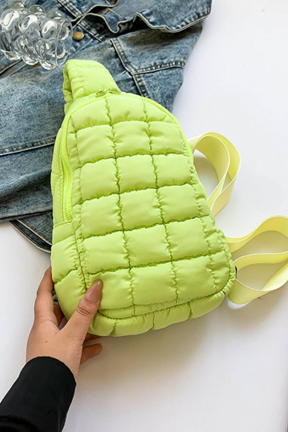 PREORDER Quilted Nylon Crossbody Bag
