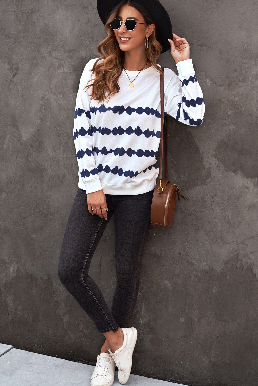 Talia Tie-Dye Drop Shoulder Sweatshirt- 1 size Large left! FINAL SALE!
