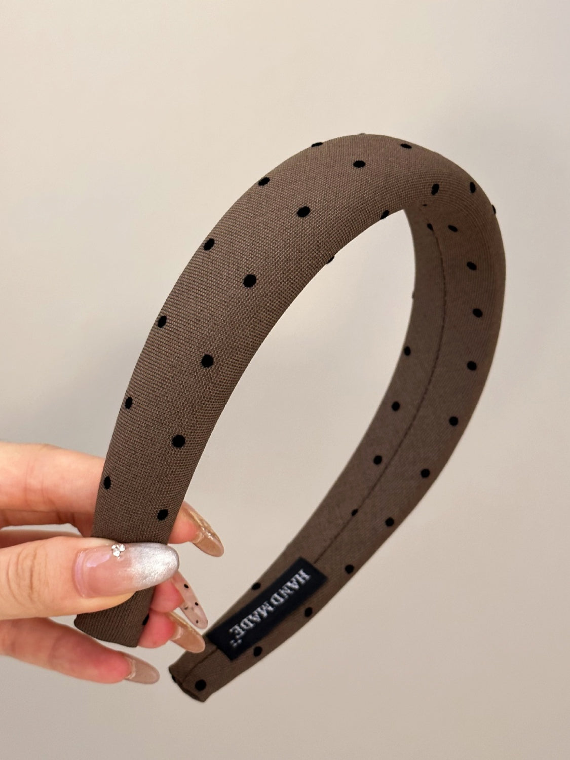 PREORDER Polka Dot Polyester Wide Headband