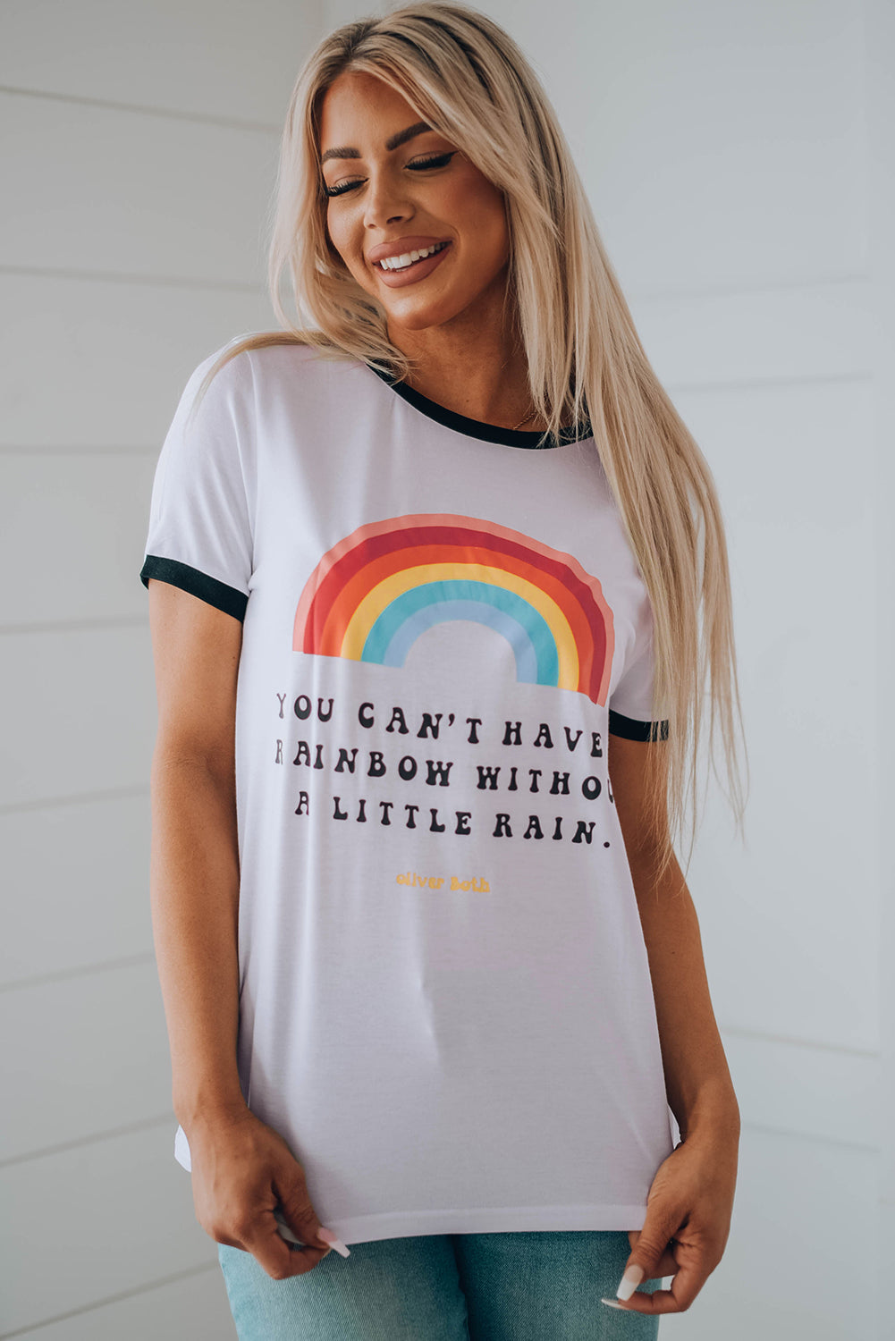 Heather Rainbow Graphic Short Sleeve Tee
