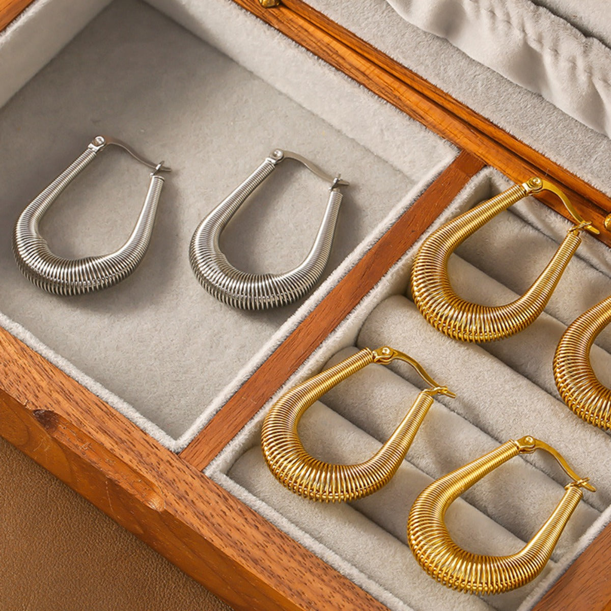 PREORDER Titanium Steel U Shape Earrings