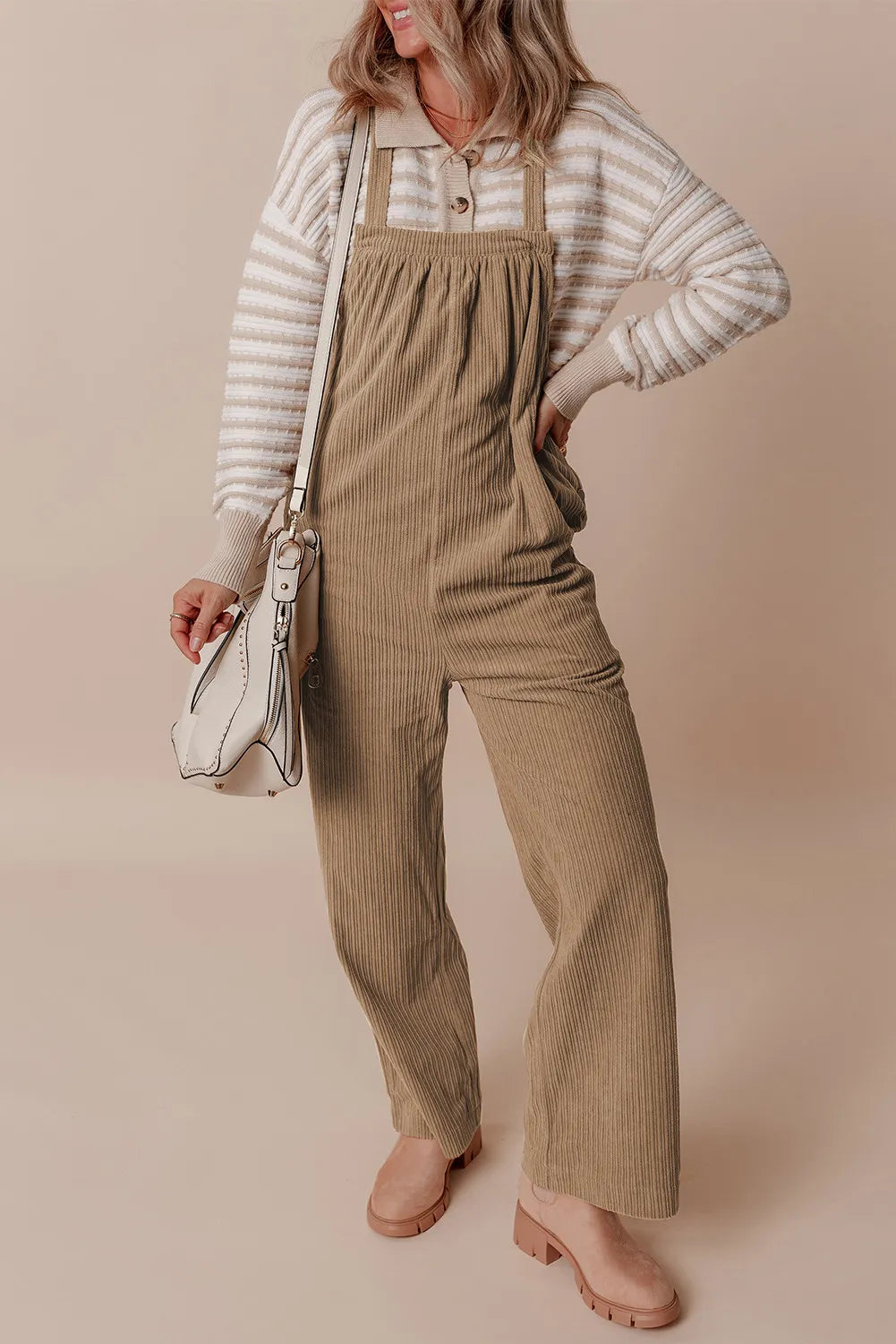 PREORDER Square Neck Wide Strap Overalls 2/9
