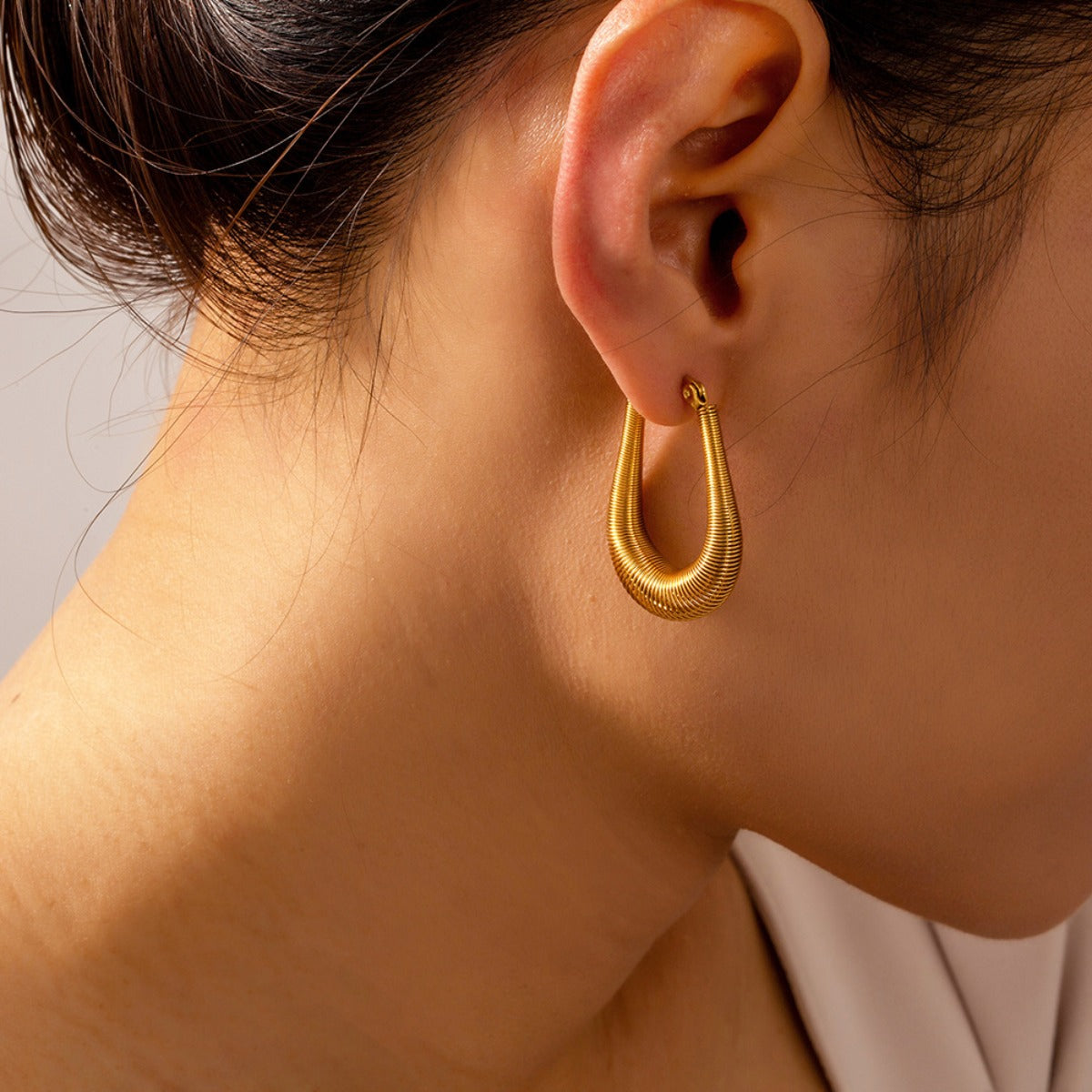 PREORDER Titanium Steel U Shape Earrings