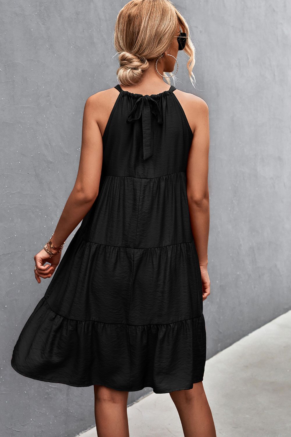 Talia Grecian Tiered Sleeveless Dress- 1 size Small/Brick left! FINAL SALE!
