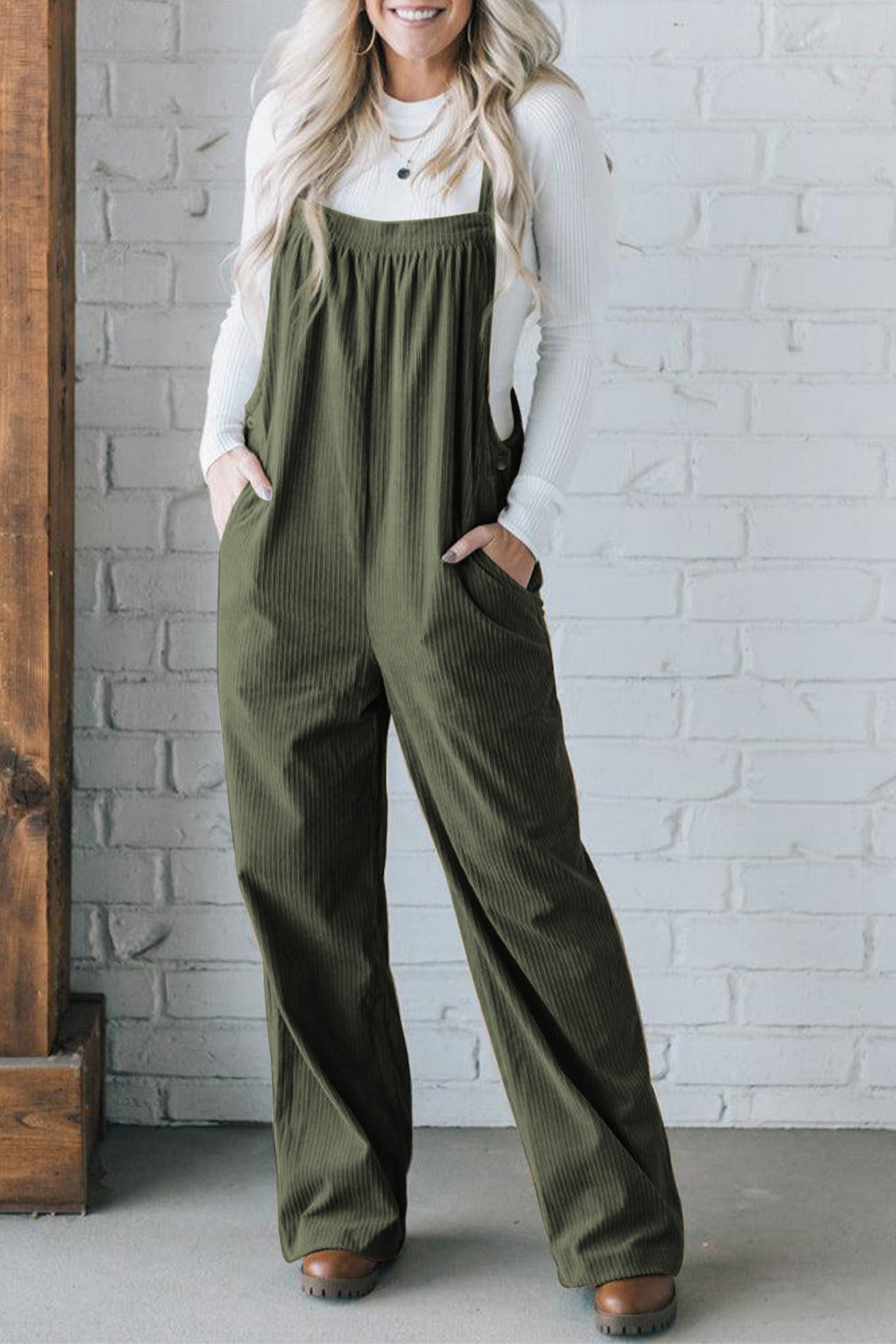 PREORDER Square Neck Wide Strap Overalls 2/9