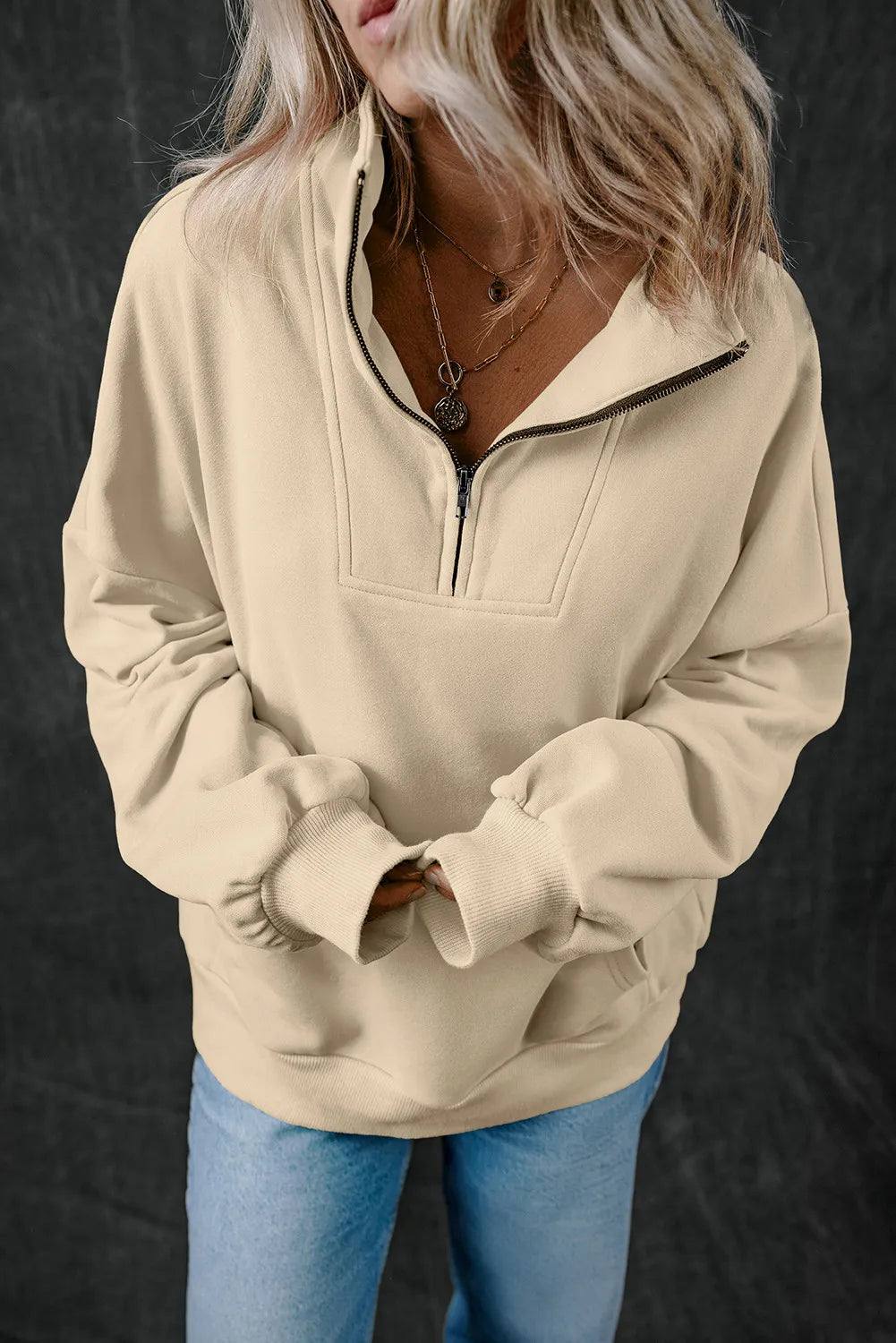 PREORDER Half Zip Long Sleeve Sweatshirt 2/9