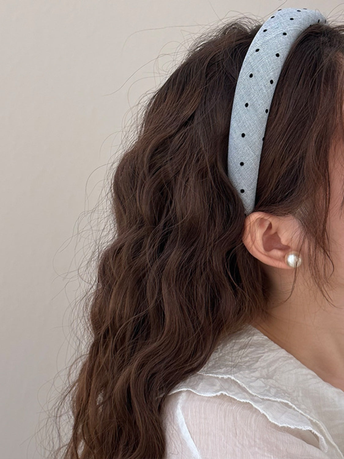 PREORDER Polka Dot Polyester Wide Headband