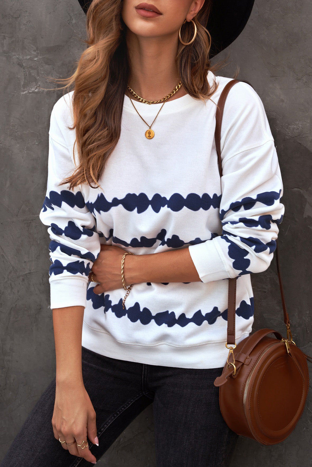 Talia Tie-Dye Drop Shoulder Sweatshirt- 1 size Large left! FINAL SALE!