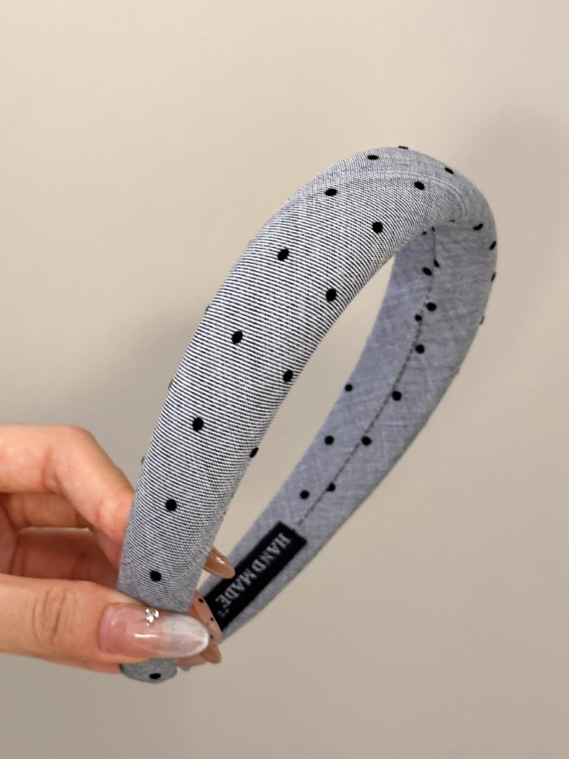 PREORDER Polka Dot Polyester Wide Headband