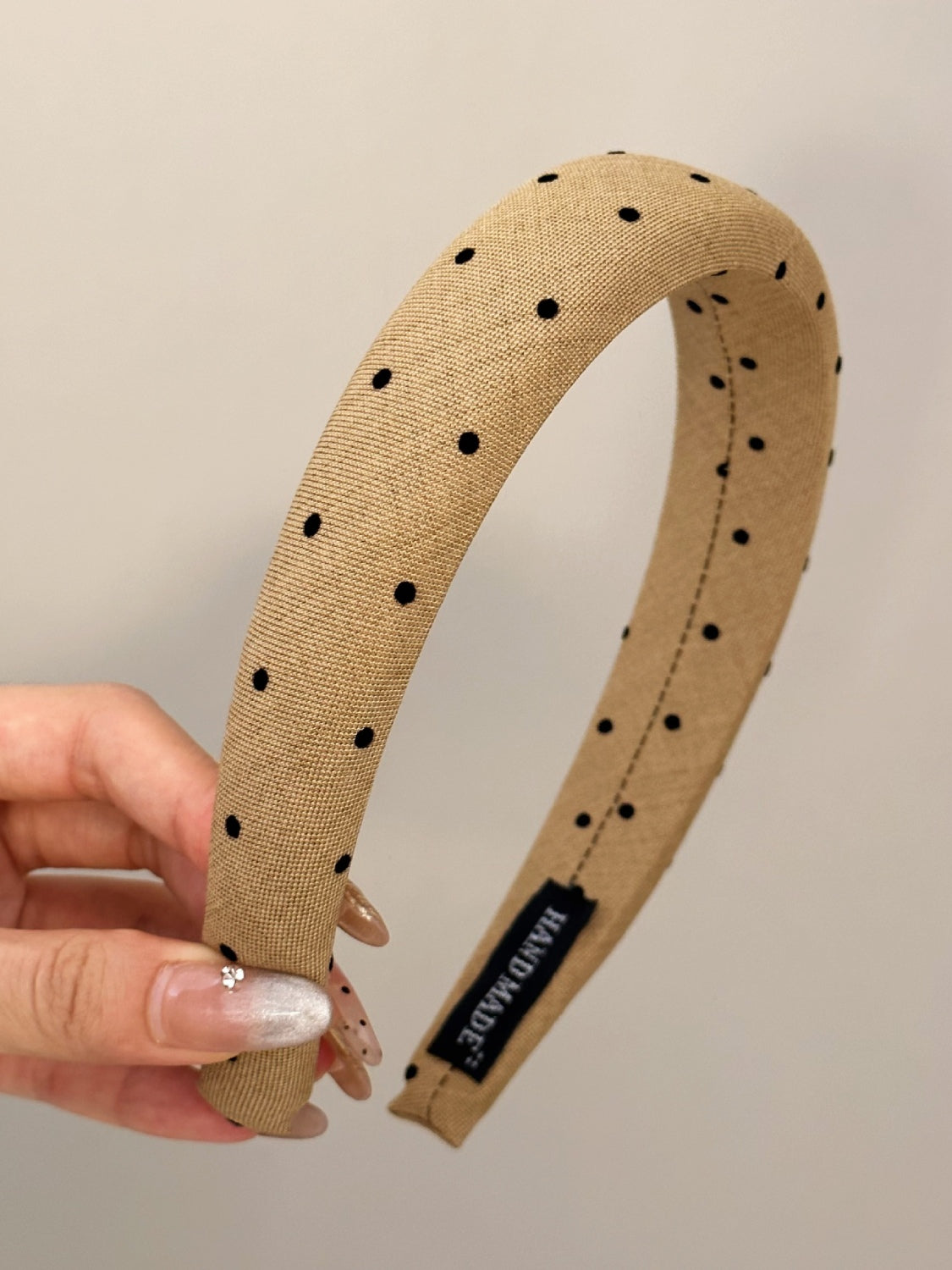 PREORDER Polka Dot Polyester Wide Headband
