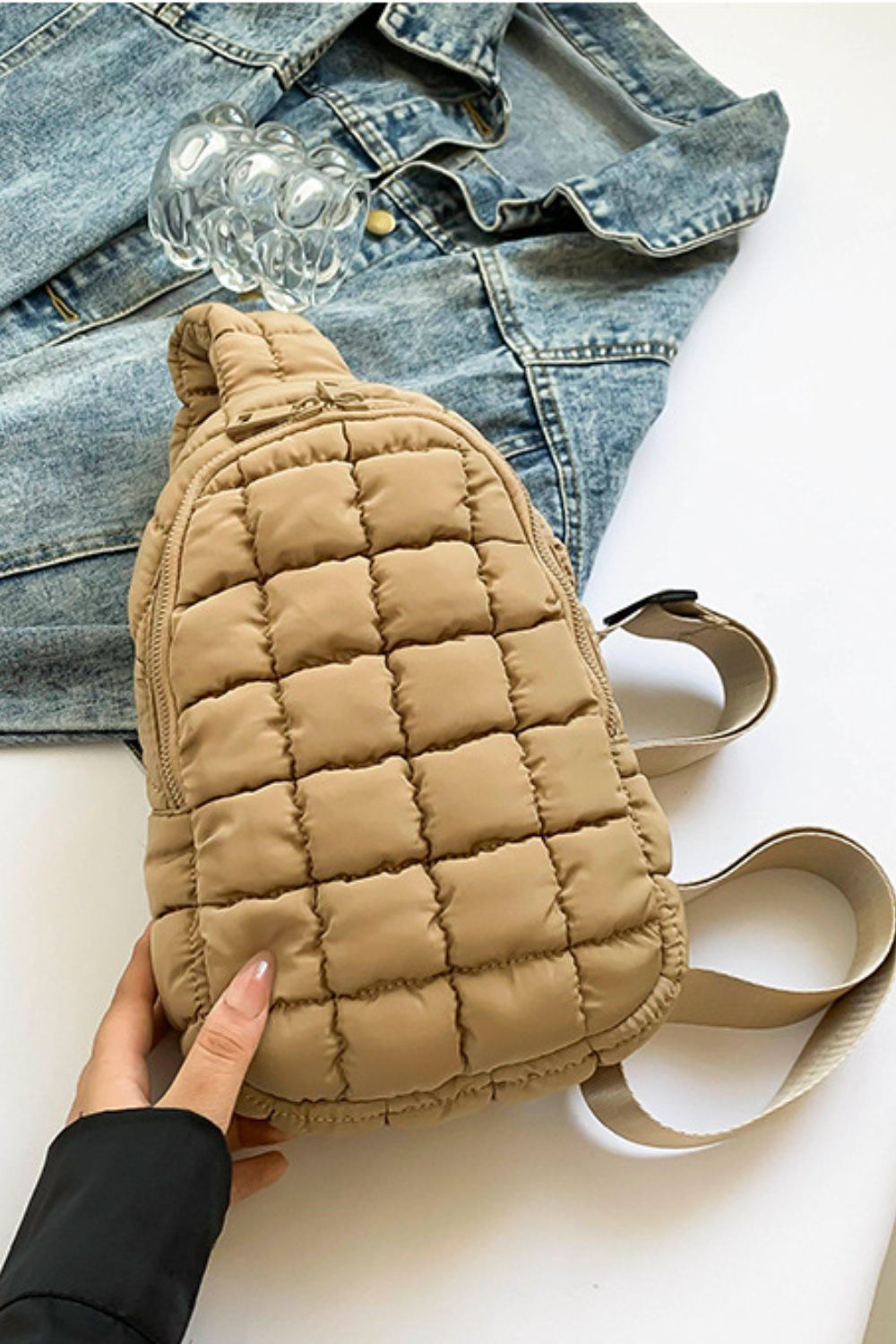 PREORDER Quilted Nylon Crossbody Bag