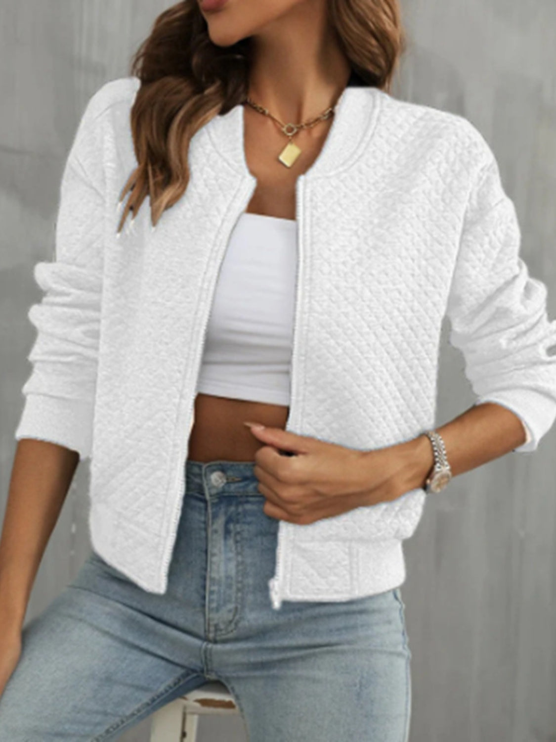 PREORDER Zip Up Long Sleeve Jacket 2/9